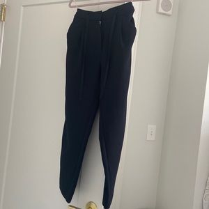 Black Cropped Trousers